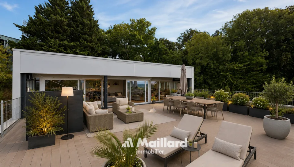 Superba attico contemporaneo con terrazza privata di oltre 100 m²