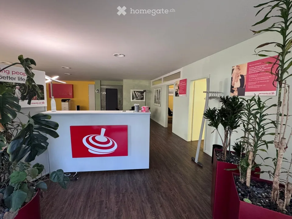 Moderne 3.5-Zimmer-Büroräume an zentraler Lage in Lenzburg inklusive Lagerraum und Parkplätze