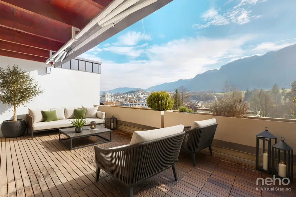 Penthouse apartment 5.5 rooms ? Terrace 32m² and Panoramic View