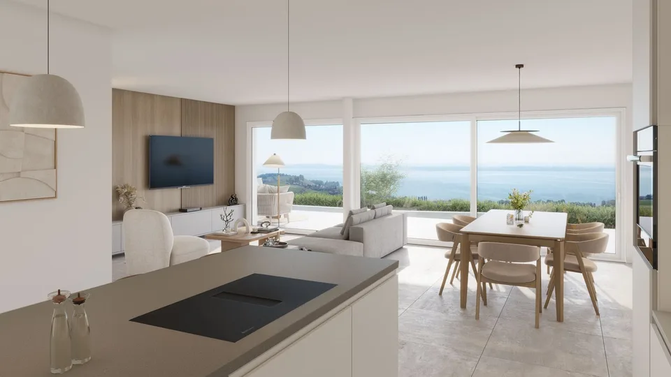 Garden level with stunning view