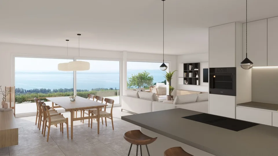 Garden level with stunning view
