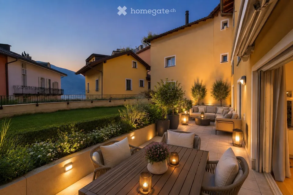 Un raro gioiello con giardino e vista lago nel cuore di Ascona
