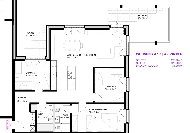 Attractive new building apartment for well-being in Berg TG