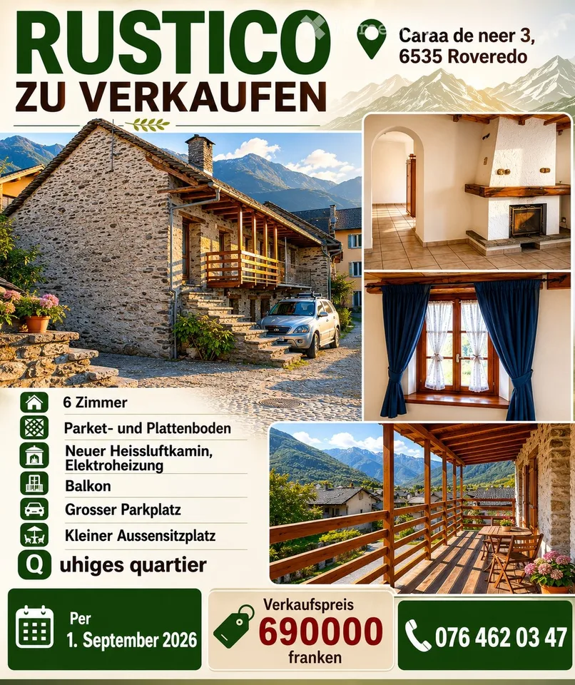 Rustico zur Miete oder zum Verkauf