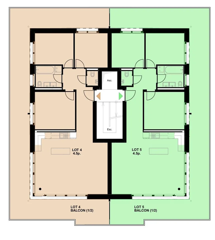 Une échappée alpine, terrasse XXL de 35 m² baignée de soleil LOT 5 ...