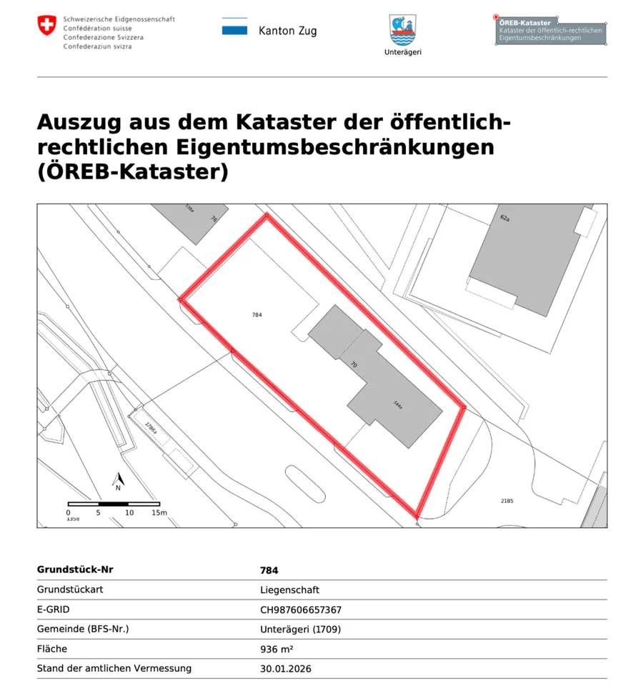 Maison multifamiliale attrayante avec potentiel de rendement et de développement à Unterägeri ZG