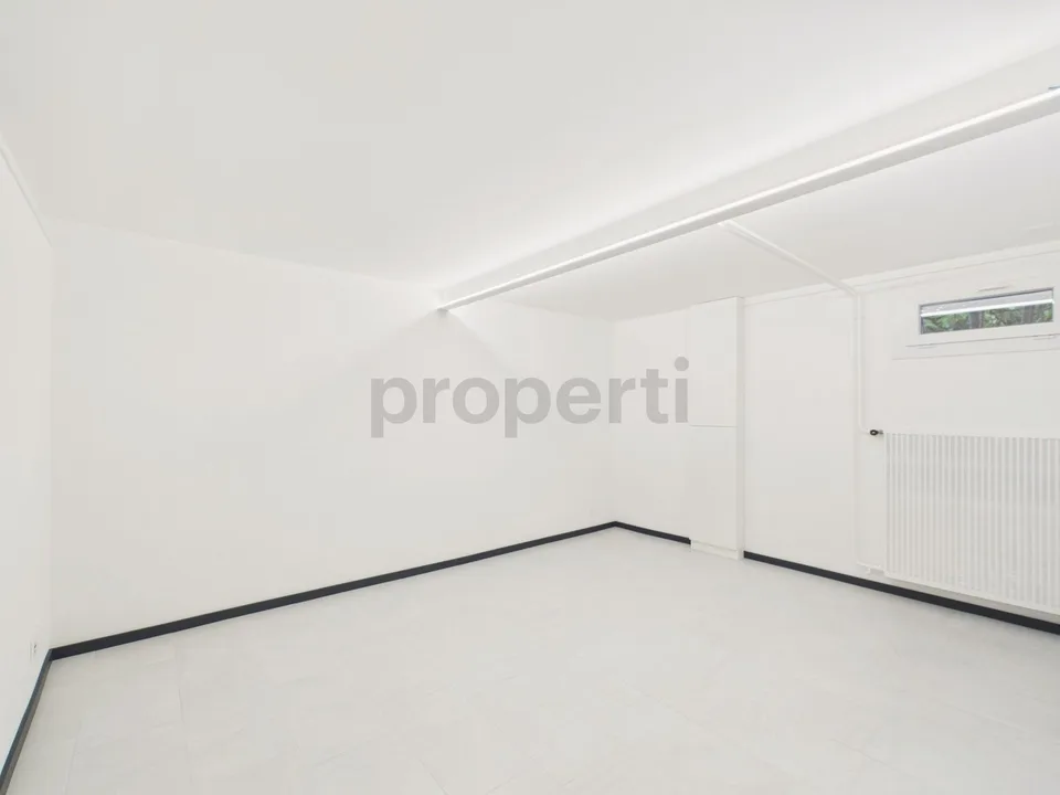 Modern 6.5 room row house renovated with garden in La Neuveville