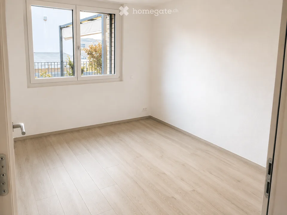 Modern 3.5-room apartment with large patio in Nottwil