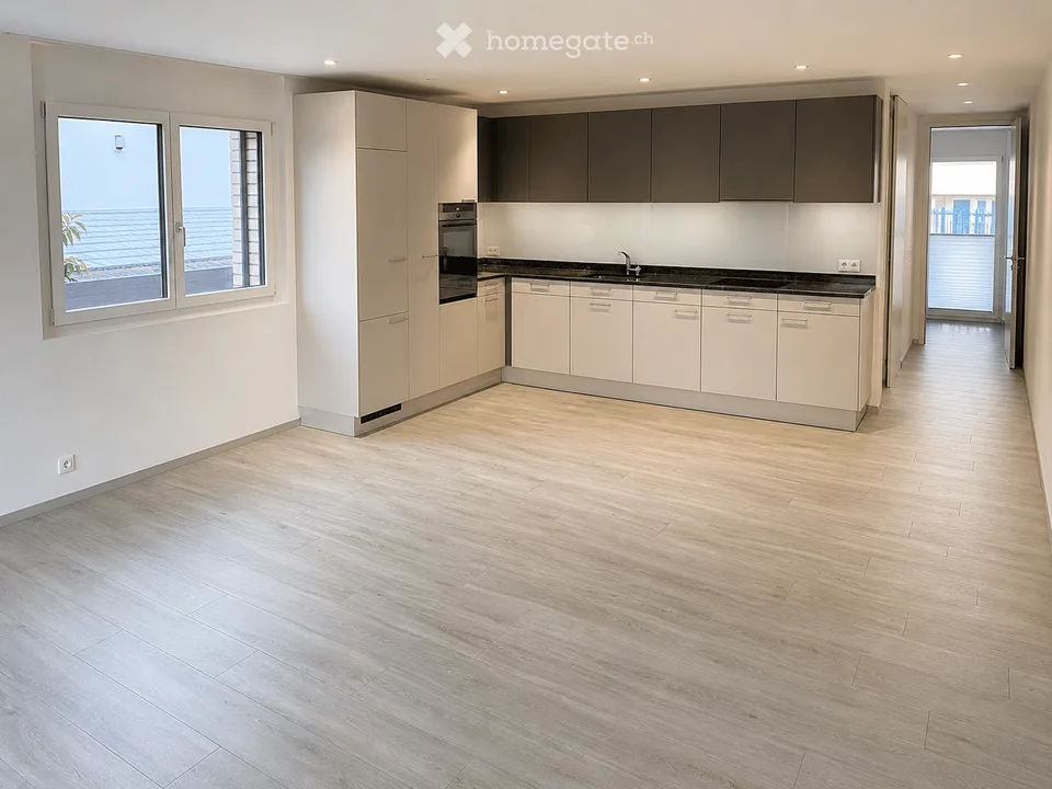 Modern 3.5-room apartment with large patio in Nottwil