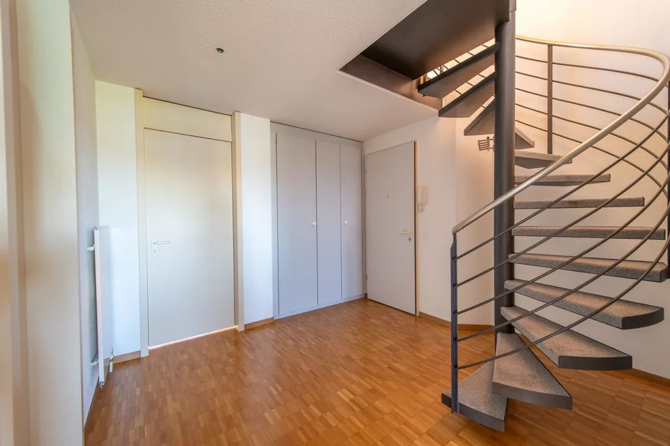 Duplex-Highlight mit Waschturm, Réduit & Cheminée