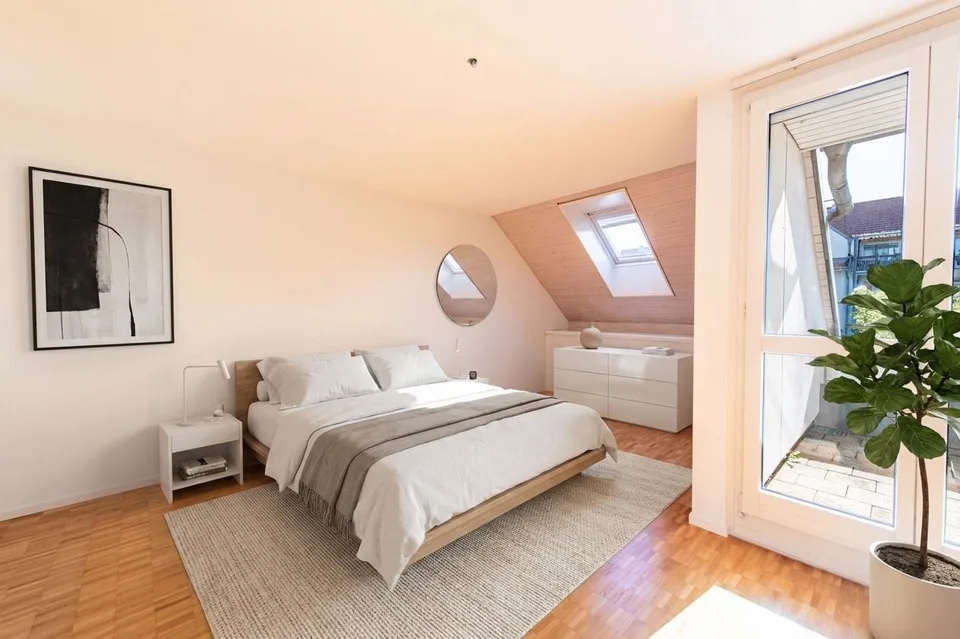 Duplex-Highlight mit Waschturm, Réduit & Cheminée