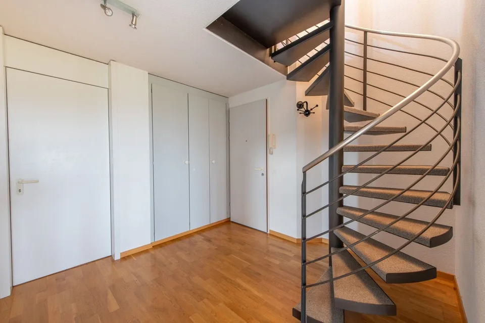 Duplex apartment with cozy chimney & private washing machine