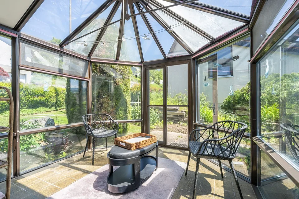 Esperienza di vita con vista panoramica e idillio di giardino
