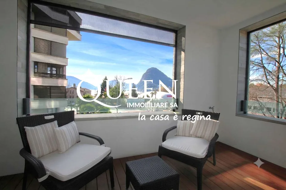 Lugano-Cassarate: luxueux 4.5 pièces, 150 m², loggia, vue sur le lac