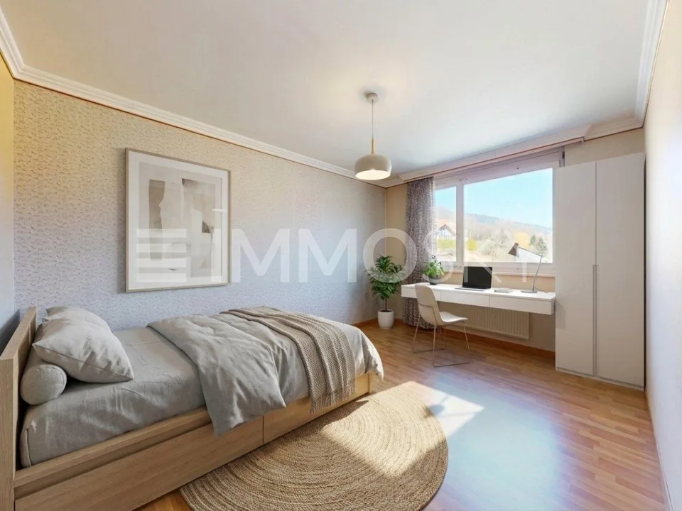 Beautiful bright apartment with balcony