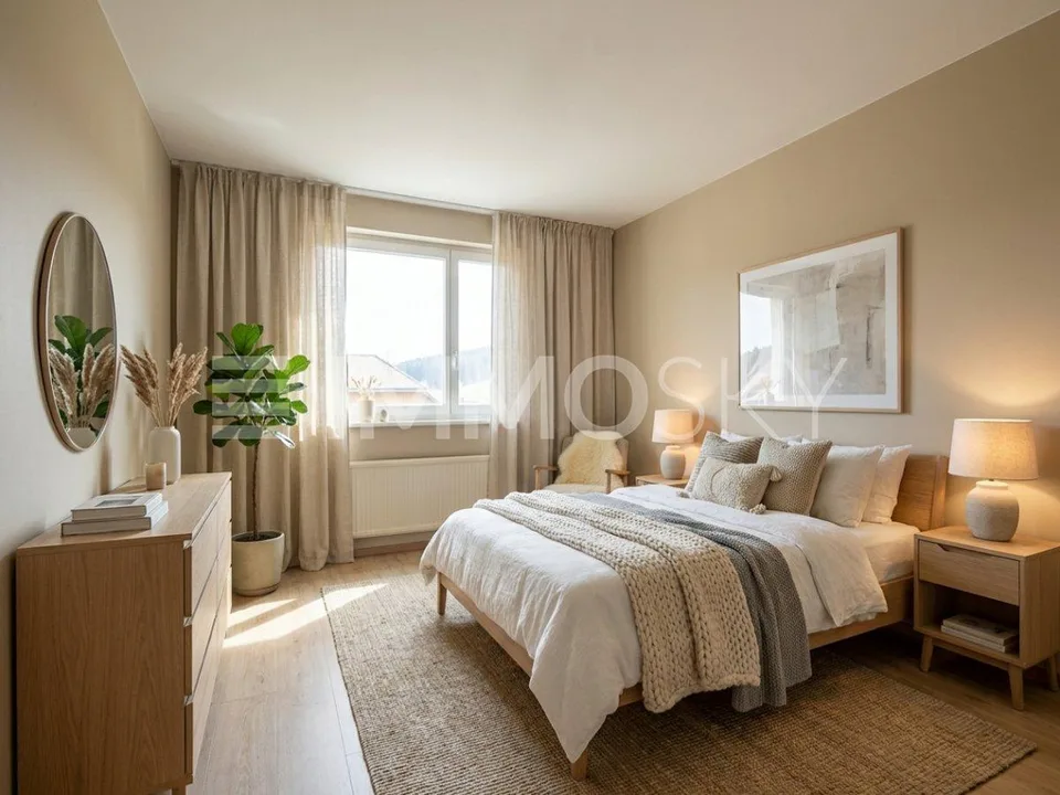 Beautiful bright apartment with balcony