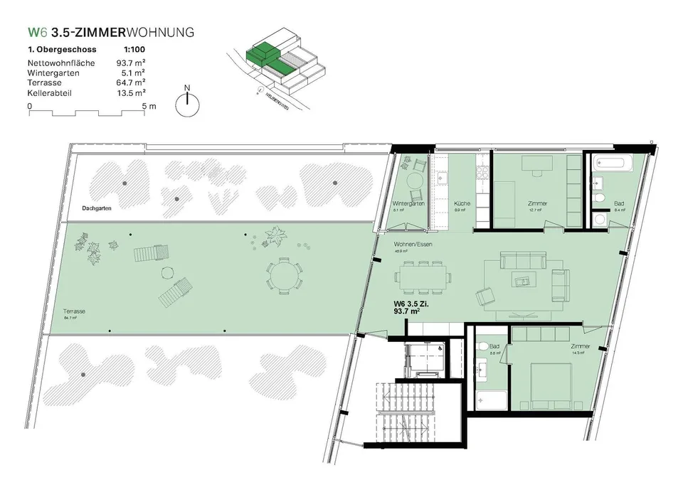 Appartement 3,5 pièces à Therwil
