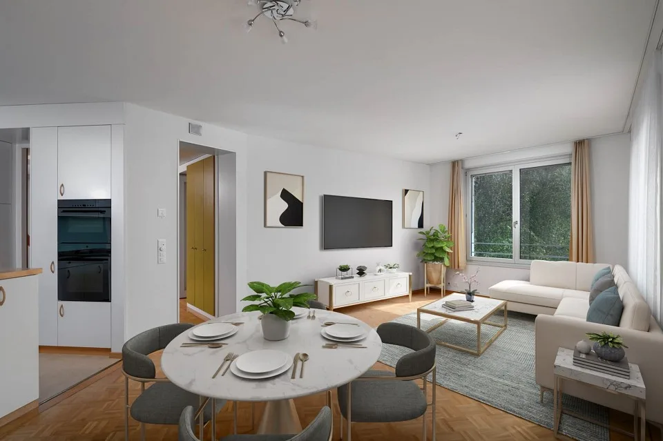 Aimez les plans d'étage exceptionnels - appartement de ville avec flair et norme Minergie