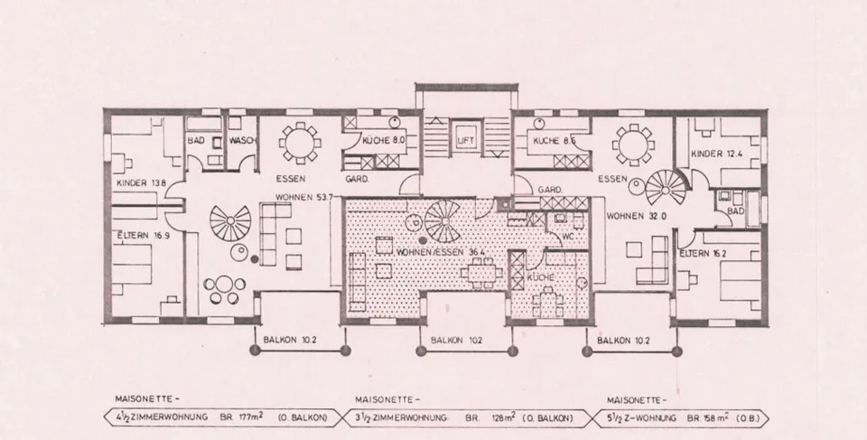 Grosszügige Maisonette-Dachwohnung