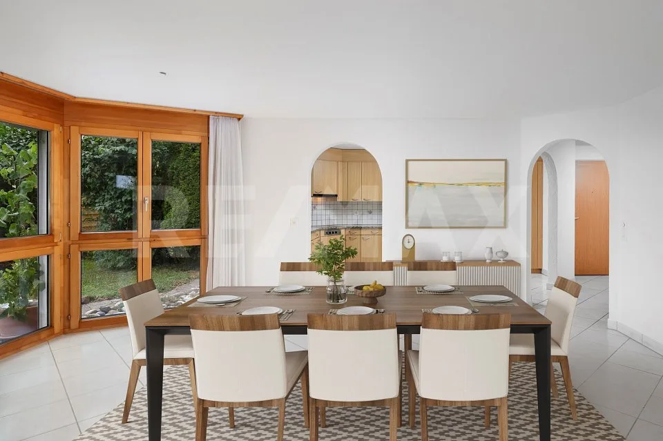 Spacious 4.5-room garden apartment in a quiet location in Einsiedeln for sale!