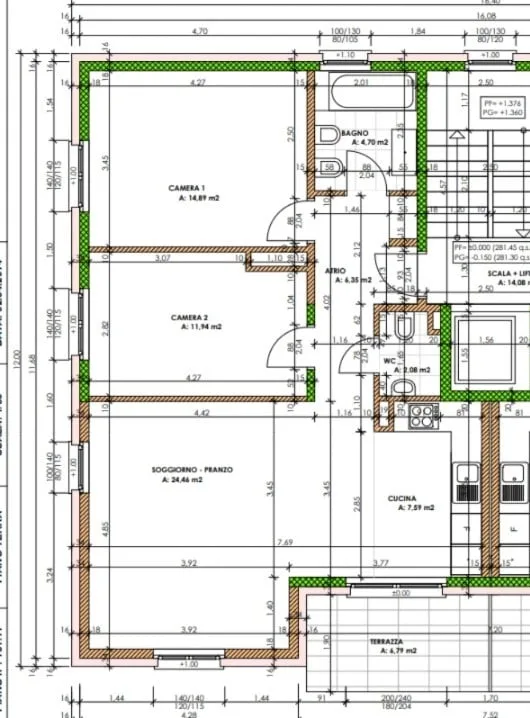 Wohnung mit 3.5 Zimmern und Garten in Camorino