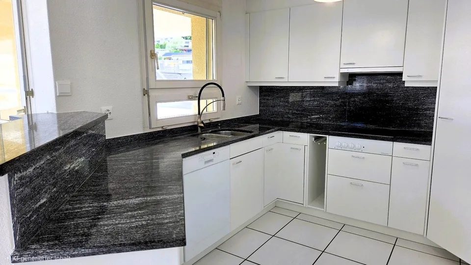 Appartement attique moderne 4,5 pièces avec terrasse entourante et vue panoramique à Tuggen