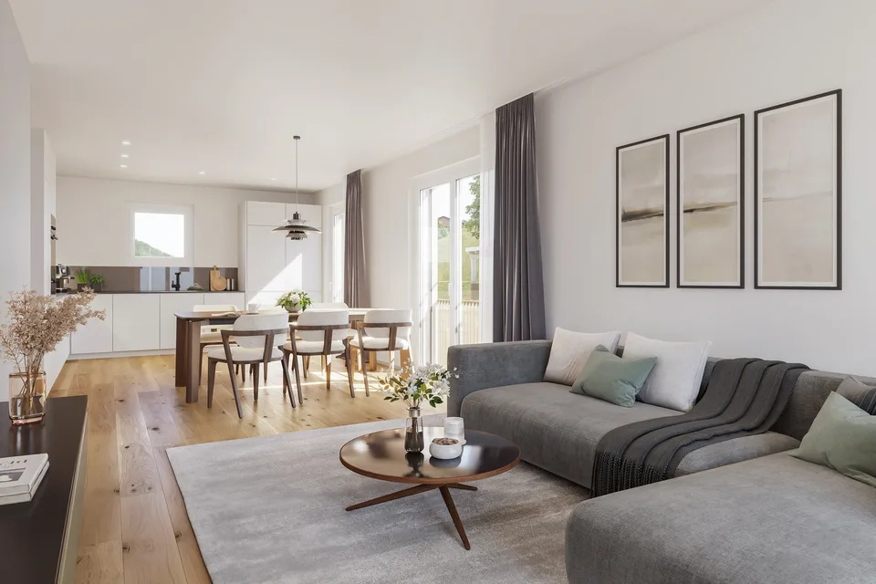 Modern 4.5-room attic apartment with large balcony – living in a prime location