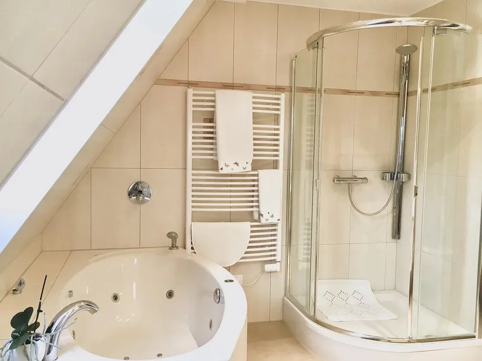 6.5-room duplex apartment on the top floors of a residential building