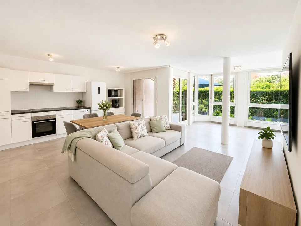 Appartement lumineux avec terrasse et jardin privatif
