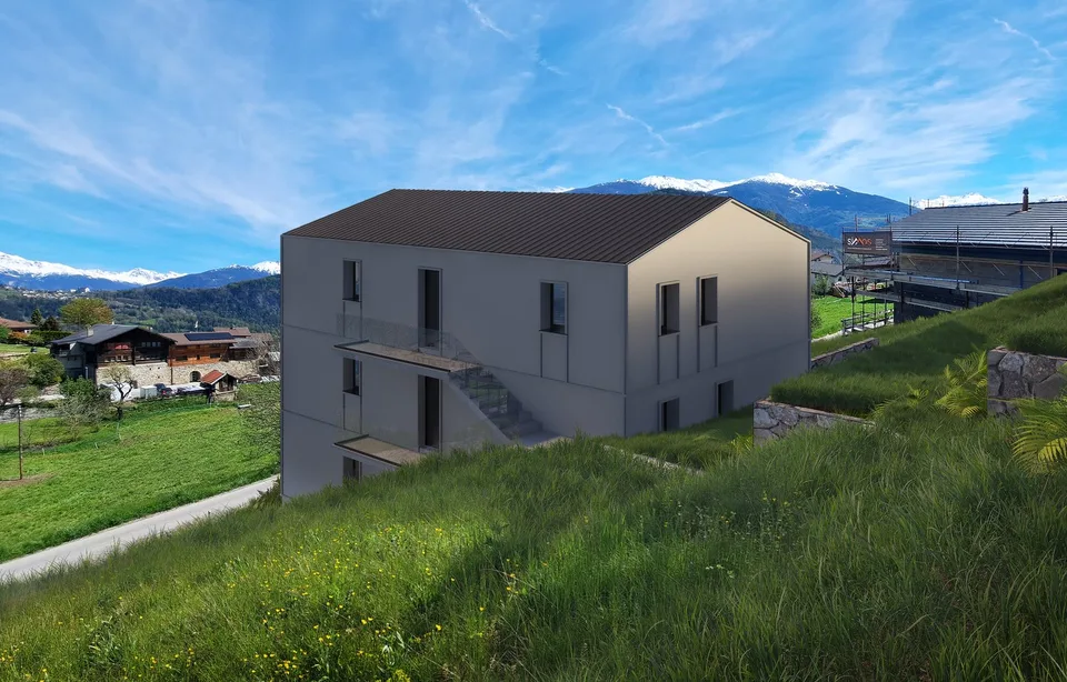 Charmanter Apartment mit 2.5 Zimmern und Aussicht in Fortunau (Ayent)