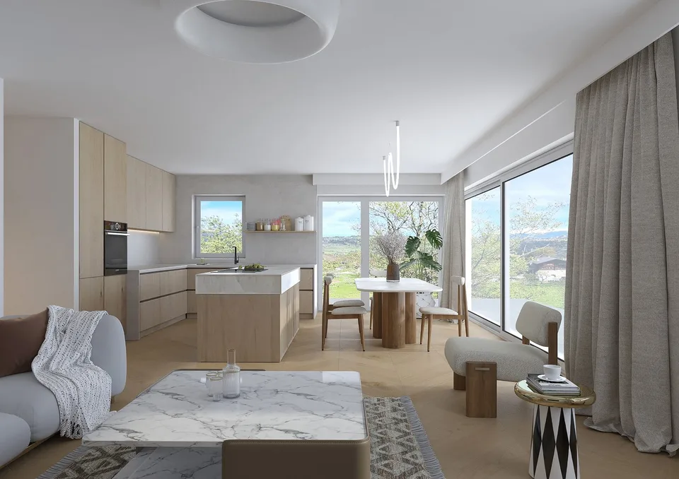 Charmanter Apartment mit 2.5 Zimmern und Aussicht in Fortunau (Ayent)