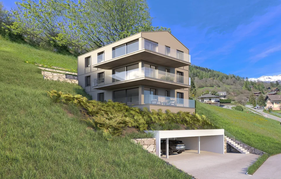 Charmant appartement de 2.5 pièces avec vue à Fortunau (Ayent)