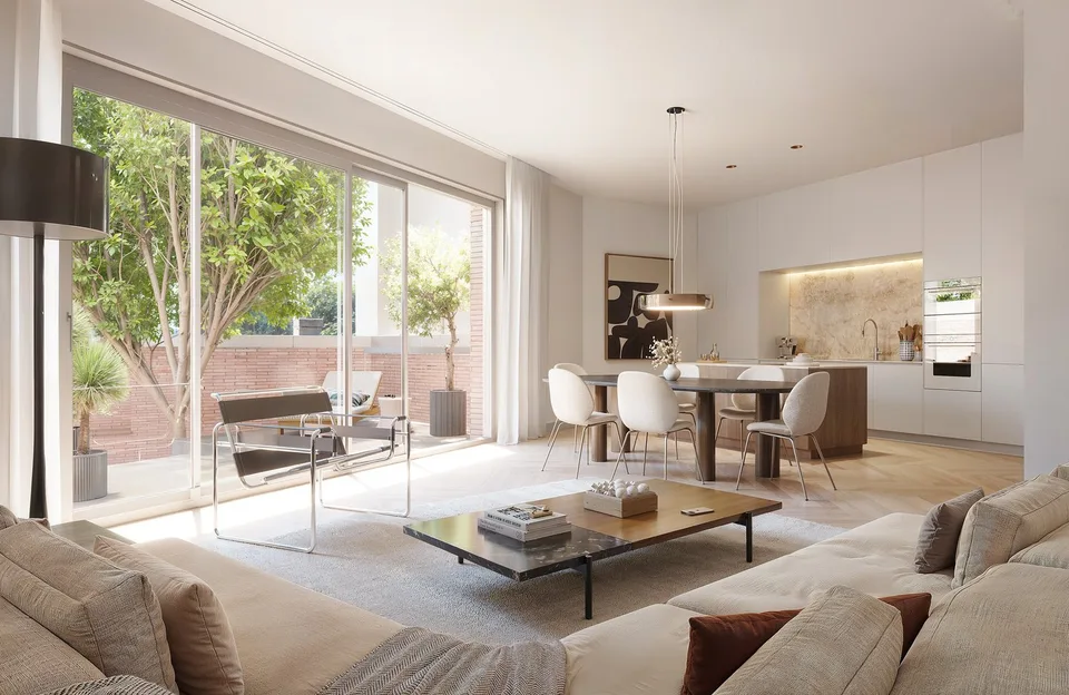 Elegante Garten-Maisonette mit überhohen Räumen auf 3 Etagen im Projekt CRAMERIE