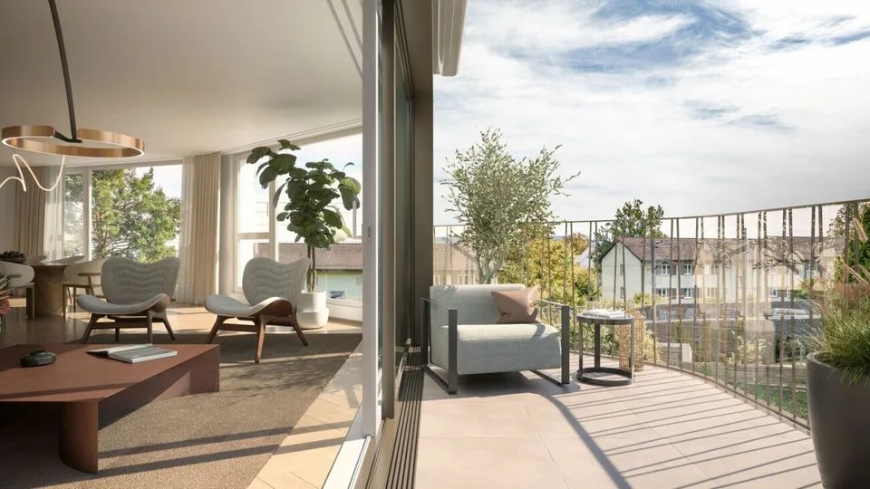 Appartement de jardin 4,5 pièces - Projet de construction neuve ONA à Rüschlikon