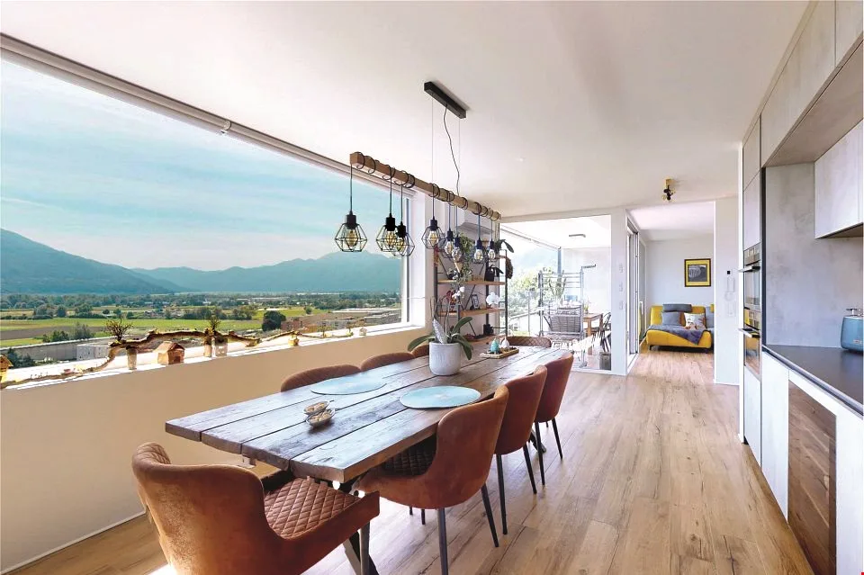 Lavertezzo Piano, Maison unifamiliale neuve avec jardin et vue ouverte