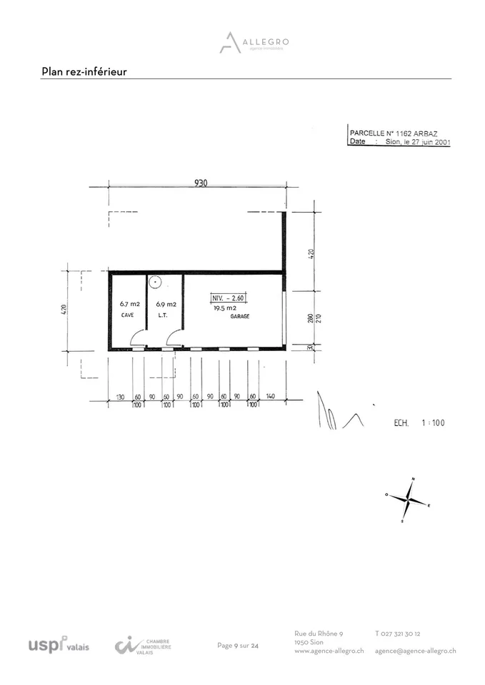 Arbaz, 5.5-room chalet of 175 m2 with garage and parking spaces