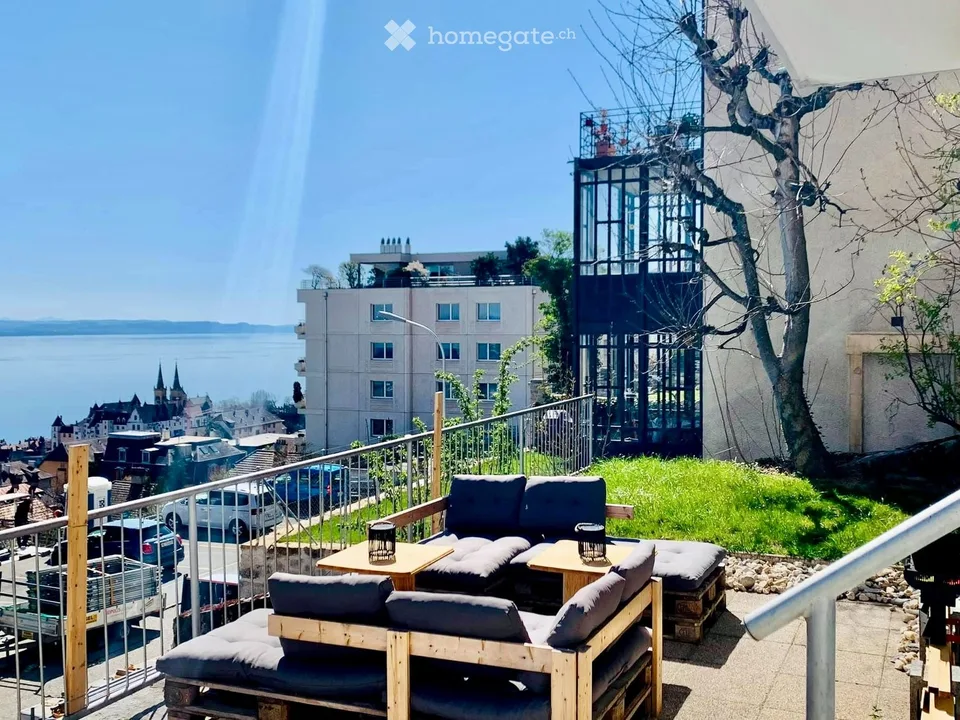 Chambre en colocation avec vue sur le lac à Neuchâtel