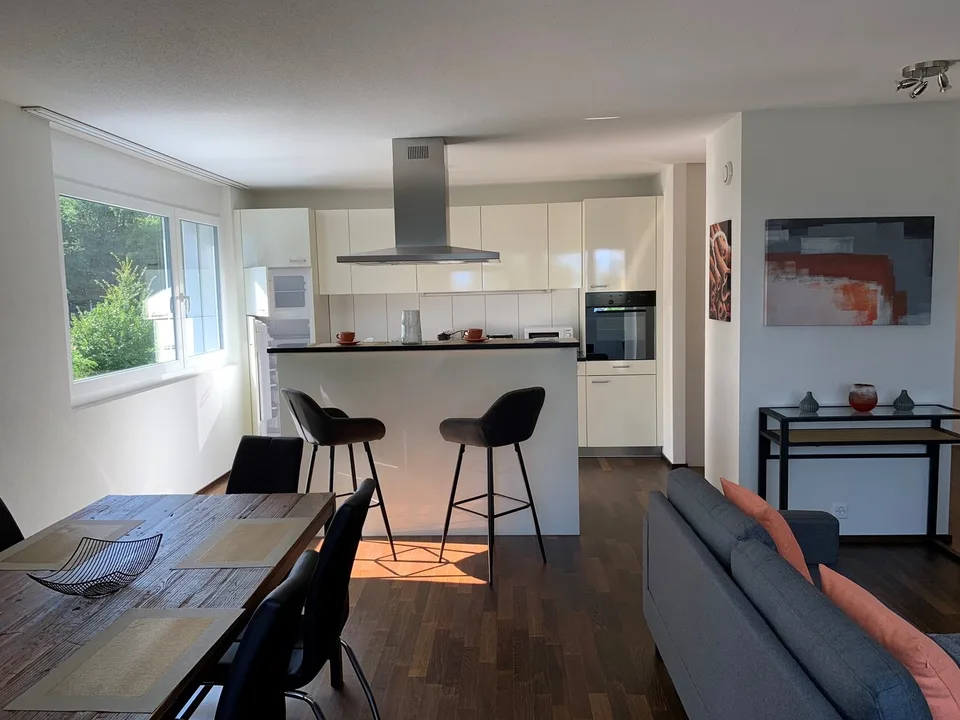 Appartement meublé 4.5p à 3 minutes du lac