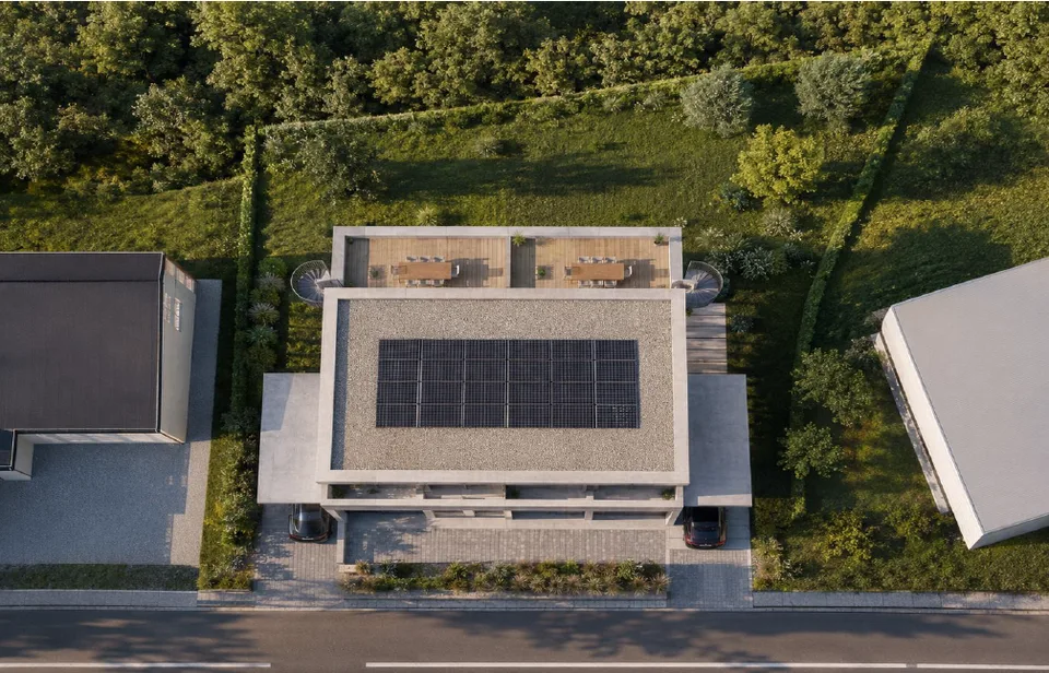 Villa mitoyenne neuve de haut standing – Châbles (FR) Vue sur le lac de Neuchâtel