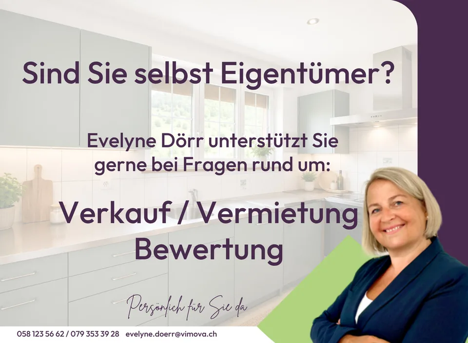 Hochwertige 2.5-Zi-Gartenwohnung mit Autoeinstellplatz und Hobbyraum