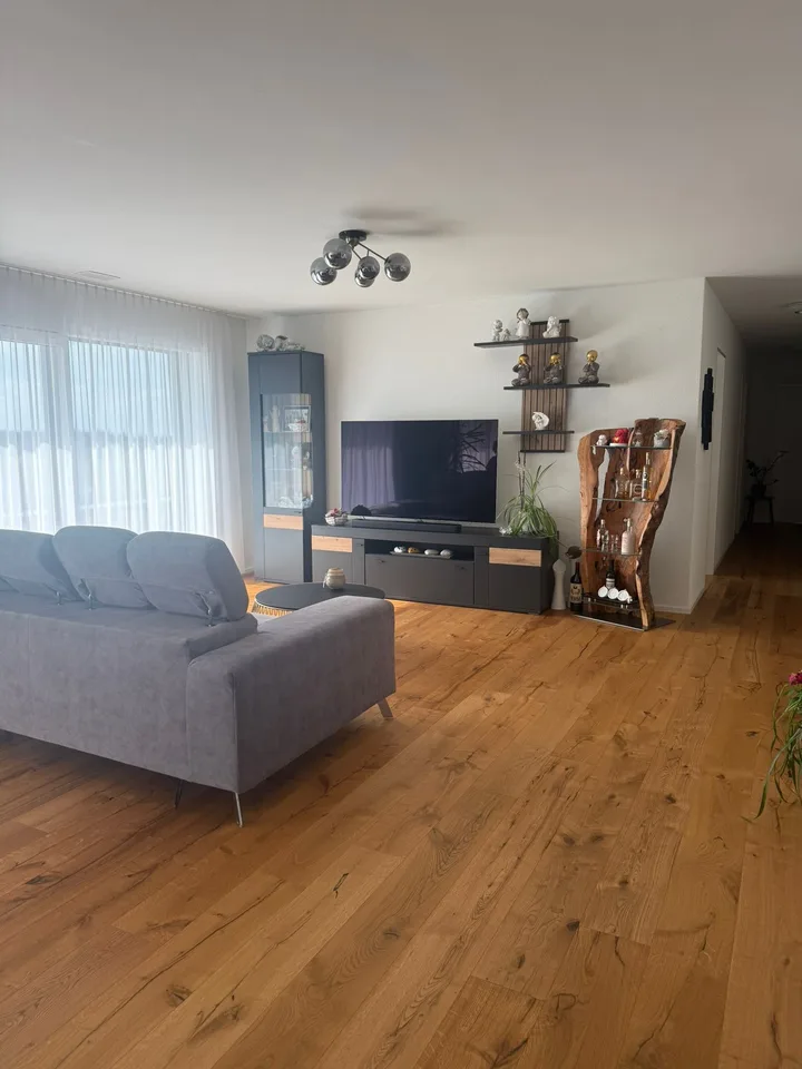 Modern 4.5-room attic apartment with countryside view