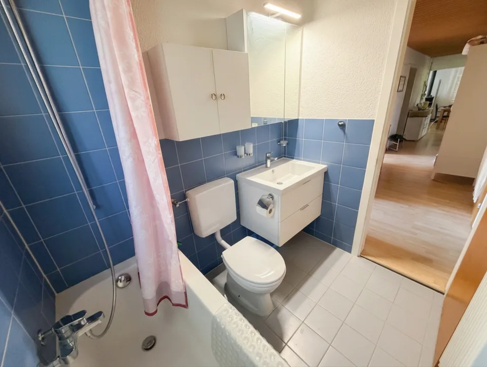 Grosszügige 5.5-Zimmer-Gartenwohnung mit Wintergarten, Cheminée und Parkplatz