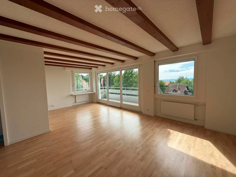 Charmant appartement 5 pièces avec balcon et vue imprenable à Baar