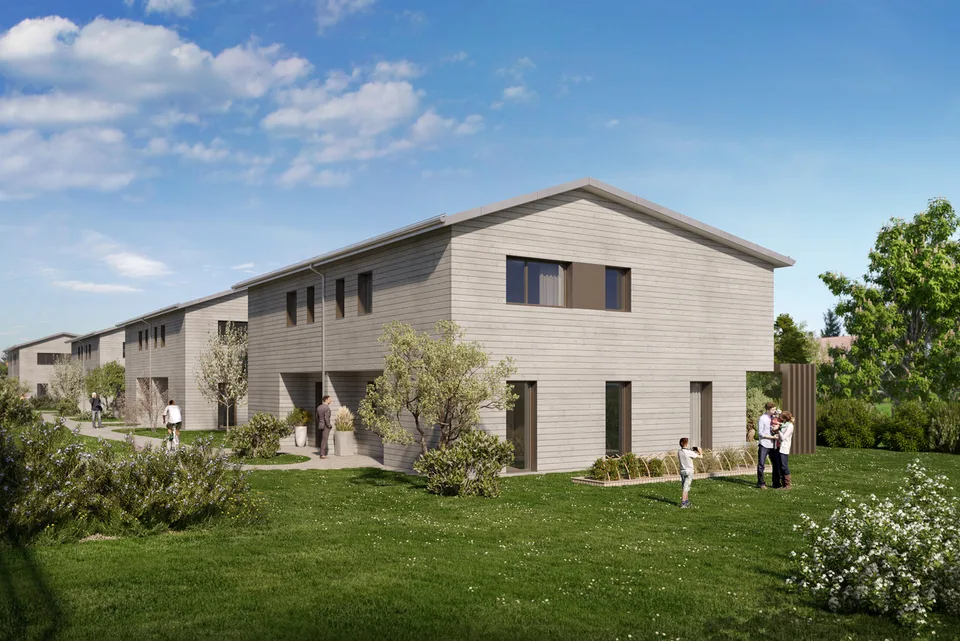 Villa jumelle F1 - 5,5 pièces sur un terrain de 243 m²