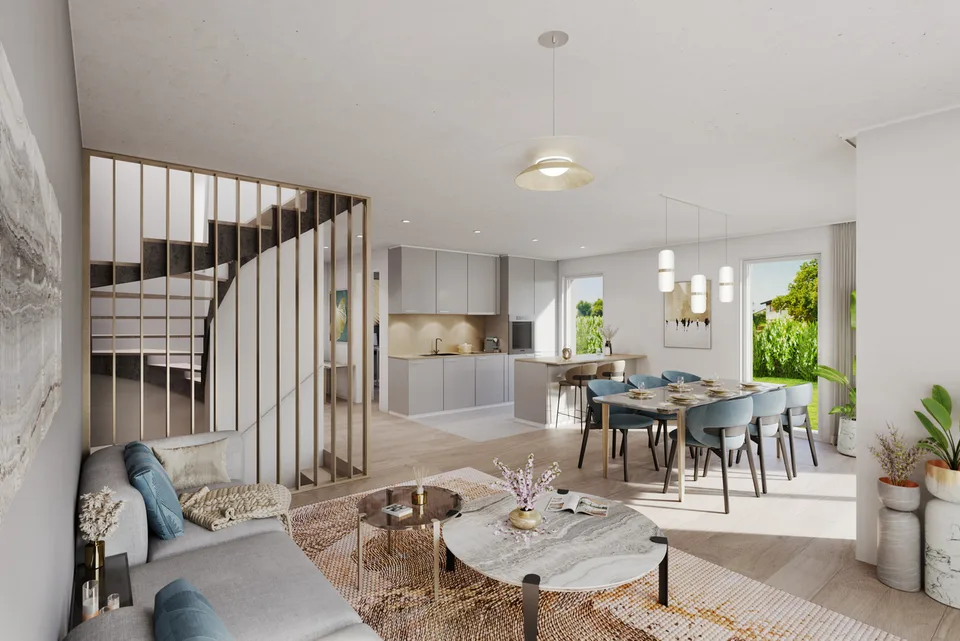 Villa jumelle H1 - 5,5 pièces sur un terrain de 266 m²