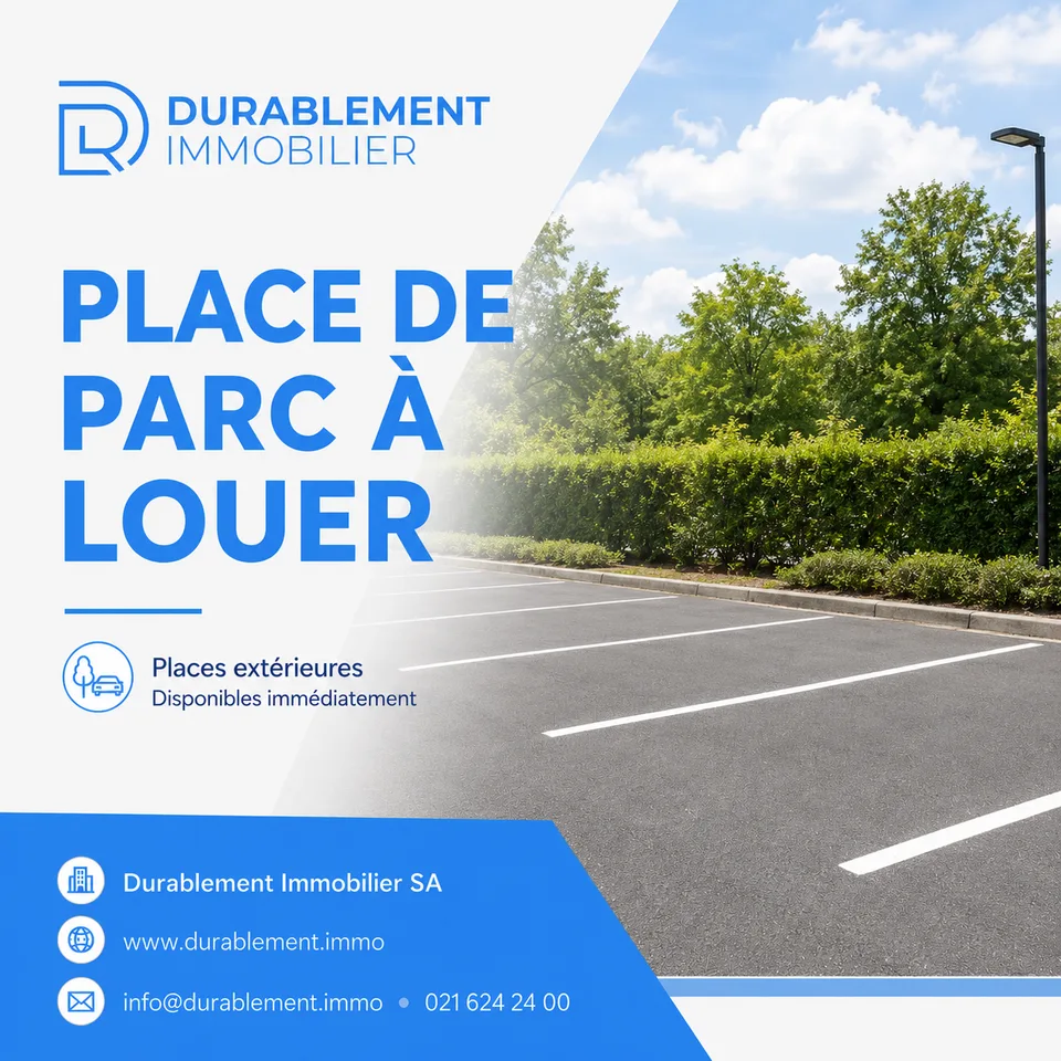 Place de parc extérieure - Chavannes-près-Renens