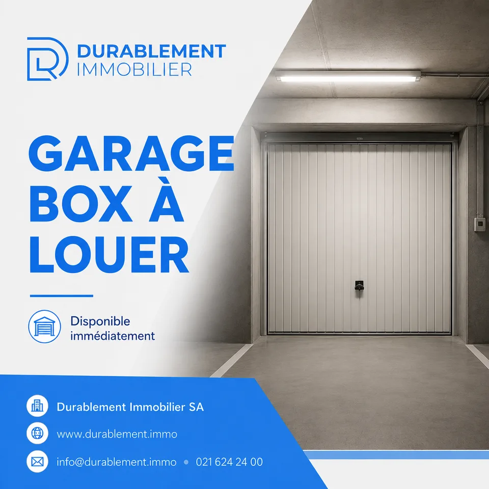 Garage box proche de Malley (Lausanne)