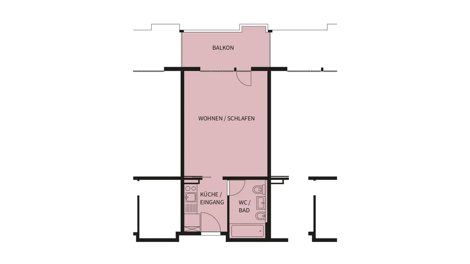 Charmante 1-Zimmer-Wohnung mit Balkon und herrlicher Aussicht in Vulpera