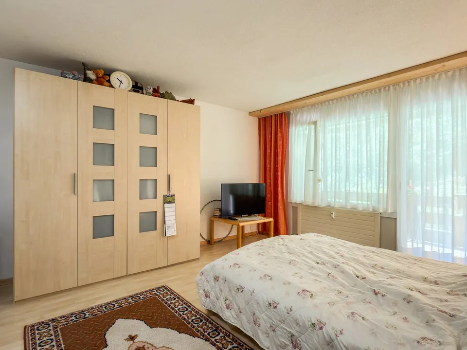 Charmante 1-Zimmer-Wohnung mit Balkon und herrlicher Aussicht in Vulpera