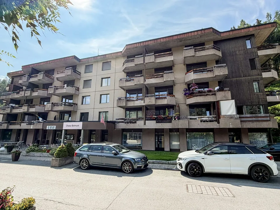 Charmante 1-Zimmer-Wohnung mit Balkon und herrlicher Aussicht in Vulpera